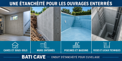Enduit d'étanchéité Hydrofuge Pour Cuvelage Cave, Sous-sol, Piscine - BATI CAVE