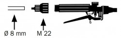 Adaptateur - Raccord pour tuyau 8mm - Lance Télescopique