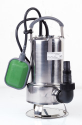 Pompe vide-cave eaux chargées 750w inox + interrupteur flotteur