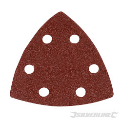 10 feuilles abrasives triangulaires auto-agrippantes 90 mm Grain 80