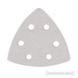 10 feuilles abrasives triangulaires stéarate 90 mm Grain 320