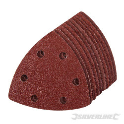 10 feuilles abrasives triangulaires auto-agrippantes 90 mm Grain 60