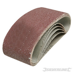 5 bandes abrasives 75 x 457 mm Grain 40