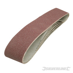 5 bandes abrasives 100 x 915 mm Grain 80