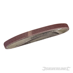 5 bandes abrasives 10 x 330 mm Grain 60