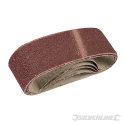 5 bandes abrasives 40 x 305 mm Grain 60