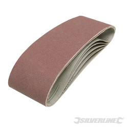 5 bandes abrasives 75 x 533 mm Grain 120