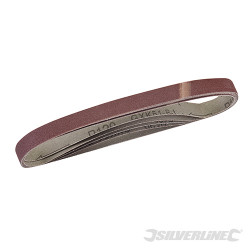 5 bandes abrasives 13 x 457 mm Grain 120