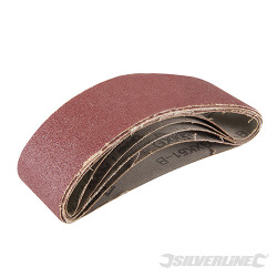 5 bandes abrasives 40 x 305 mm Grain 80