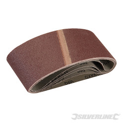 5 bandes abrasives 65 x 410 mm Grain 80