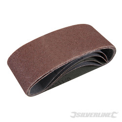 5 bandes abrasives 65 x 410 mm Grain 60