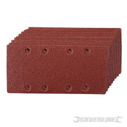 10 feuilles abrasives 1/3 auto-agrippantes perforées Grain 60