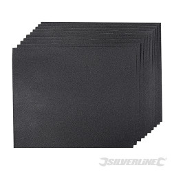 10 feuilles abrasives, ponçage sec ou humide Grain 120