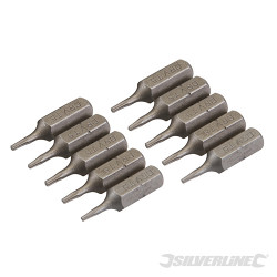 10 embouts Torx chrome-vanadium T5