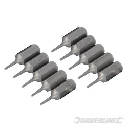 10 embouts Torx chrome-vanadium T4