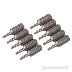 10 embouts Torx chrome-vanadium T9