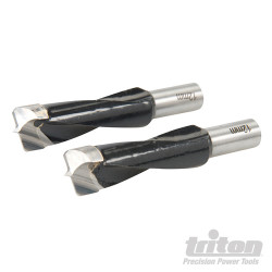 2 forets pour chevilleuse tourillonneuse 12 mm TDJDB12