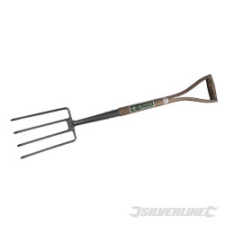 Fourche à bêcher avec manche en frêne de première qualité 990 mm