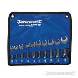 Trousse de 10 clés mixtes courtes 10 - 19 mm