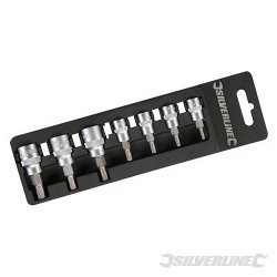 Jeu de 7 douilles à embouts Torx 1/4 et 3/8"
