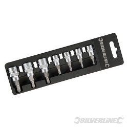 Jeu de 7 douilles à embouts Torx 1/4 et 3/8&quot