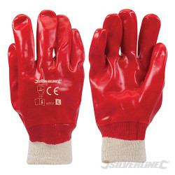 Gants PVC rouges Large