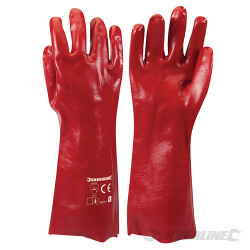 Gants PVC rouges Large