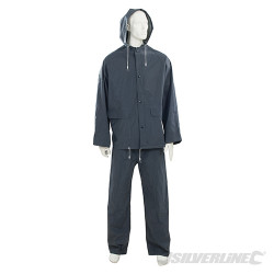 Tenue imperméable bleue, 2 pcs M 72 - 126cm