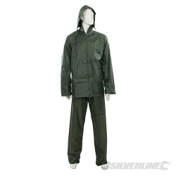 Tenue imperméable verte, 2 pcs M 72 - 126 cm